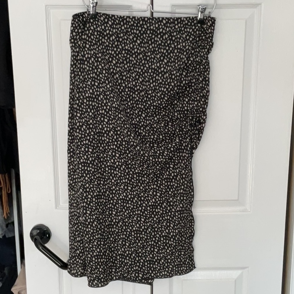 Black and White Polka Dot Skirt